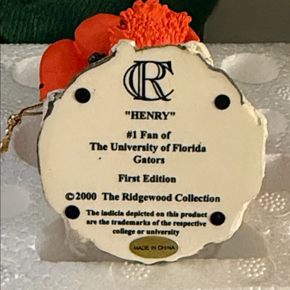 University of Florida Gators Snowman Football Figurine Ornament - Picture 3 of 5
